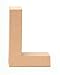 Produktbild GLOREX 6 2029 112 - Papp - Buchstabe L, Buchstabe aus brauner Pappe, ca. 17,5 X 5,5 cm groß, zum bemalen und bekleben, für Serviettentechnik und Décopatch, ideal als Dekoration