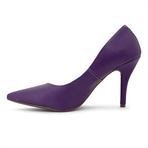 Sapato Feminino Scarpin Vizzano Salto Alto 11841101 Pelica