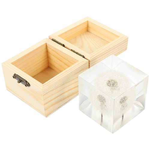 Vosarea Glass Balls 3D Dandelion Crystal Glass Cube Transparent Desktop Statue Ornament For Birthday Wedding Valentine Gift Home Decor #TOP7