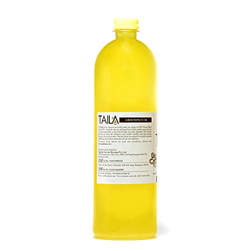 Image of Saptham 100% Wood PressedCold Pressed Groundnut Oil |Mungphali Oil |100% Naturtal |Farm extracted| Kaachi Ghani | No GMO(250 ML)