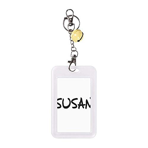 Funda tarjeta crédito Susan amarilla protectora plástica rígida