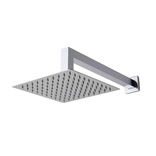 Kiamami Valentina Brazo DE Ducha DE LATÓN con ROCIADOR DE Acero Cromado