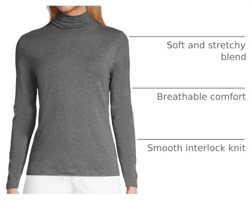 Image of Lands' End Women's Jersey Knit Turtleneck