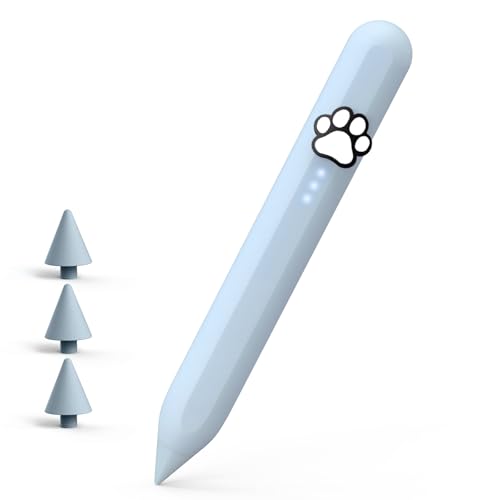 Kid-Friendly Stylus Pen for iPad(2018-2025) Fast Charge Kids Active Pencil with Tilt Sensitivity & Palm Rejection for iPad 11/10/9/8/7/6 Air 7/6/5/4/3/M3/M2 Pro 13/12.9/11/M4 Mini 7/6/5 Bule