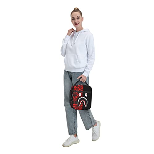 Red Lunch Bag Multifunctional Lunch Box Reusable Lightweight Lunch Bag Meal Tote #TOP5
