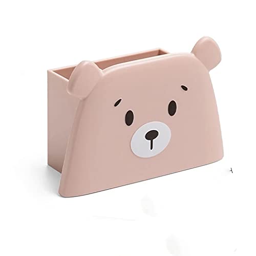 Organizador de Escritorio de Oficina Portalápices Accesorios de Escritorio Lindos Estuche de Almacenamiento de papelería Escolar lyofes Caja de plástico para Escritorio (Roze)