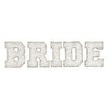 Bride Rhinestone Stickers – Self Adhesive Bling Letters for Bachelorette Party Decorations, Wedding Car, Bridal Shower, DIY Craft, Sparkly Bride Sign