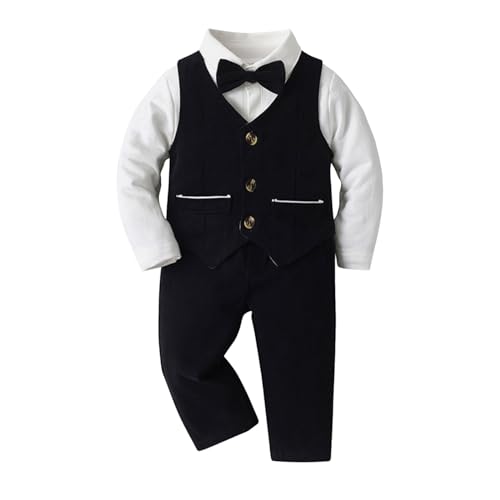Baby Jungen Anzug Gentleman Outfit Elegant 3-24 Monate Anzug Baby Jungen 4...