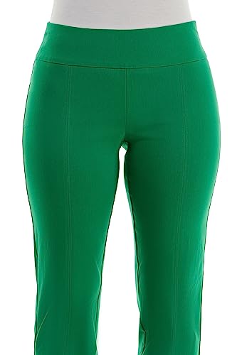 Zac & Rachel Women's Millennium Fabric Pull-On Slim Leg Pant, Jolly Green, 162