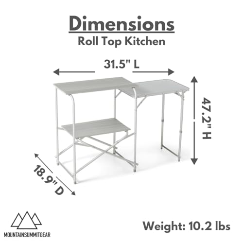 MOUNTAIN SUMMIT GEAR Cocina Portátil Plegable de Camping de Aluminio Resistente a la Intemperie Modelo MSG-RTK miniatura 3
