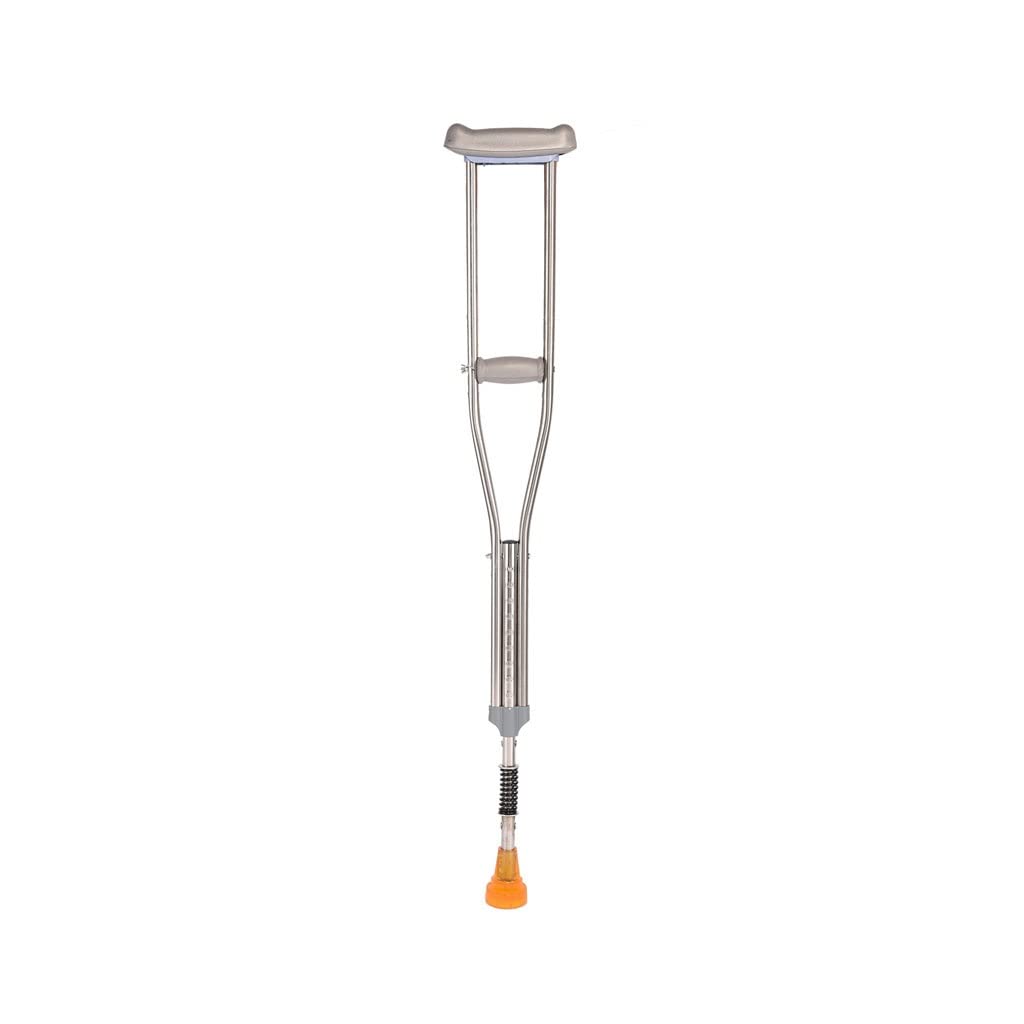 GCX- Muletas de Acero Inoxidable, muletas for Axilas for Ancianos, muletas Dobles telescópicas, muletas Dobles Ajustables for Adultos Firma