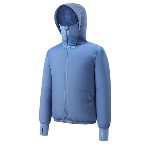 Meichoon Sun Protective Jacket UPF 50+ Air Conditioner Hoodie Lightweight Cooling Clothes with Fans Stay Cooling in Summer