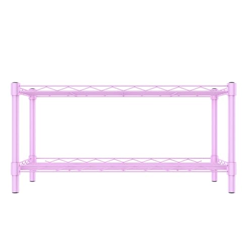 Image of 2-Shelves Heavy Duty Steel Storage Rack | Multipurpose Shelving Unit for Kitchen, Home & Utility
