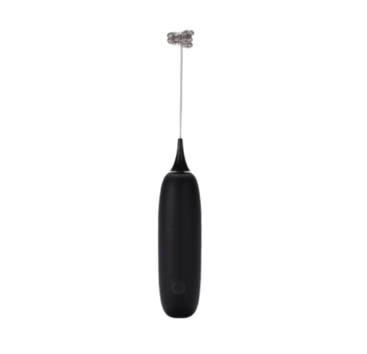 Spieniacz do Mleka Kawy Ręczny Spieniacz Do Mleka Elektryczny Spieniacz Do Trzepaczki Ze Sprężynową Trzepaczką Spieniacz Do Kawy Blender do Napojów(Black)