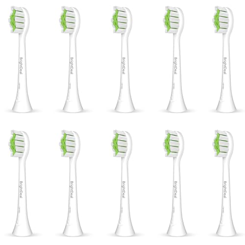 BrightDeal Cabezales de cepillo de dientes de repuesto para Philips Sonicare – Recambios para eléctricos compatibles con Sonicare HealthyWhite, EasyClean, 10 unidades