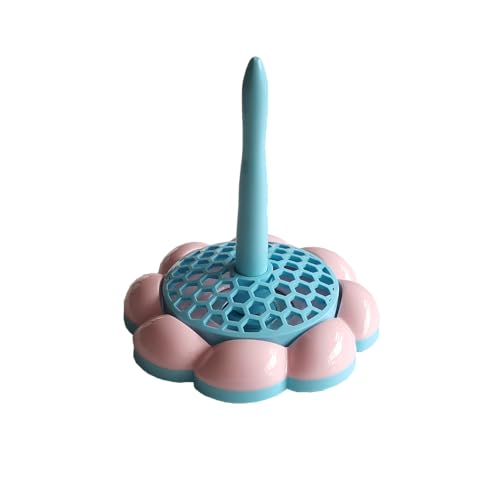 Image of HONEYSEW Yarn Holder Stand for Crocheting, Non-Slip Yarn Ball Holder Dispenser for Knitting, Yarn Spindle Storage Organizer (Blue)