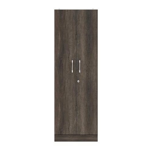 Image of Wakefit Wardrobe for Bedroom | 1 Yr Warranty | Cupboard for Bedroom, Almirah, Wooden Wardrobe, Multi-Shelves Storage, Density:680-750 kg /m, Free Installation from Brand (Twill - Napa Oak)