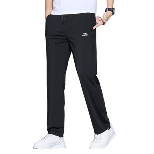 MeshIrons - Ice Silk Mesh Panel Casual Pants