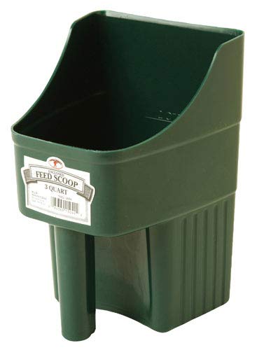 Little Giant 3-Quart Enclosed Feed Scoop, Green