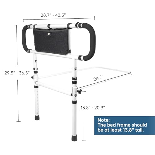 Barrière de lit robuste et pliable pour protéger nos aînés