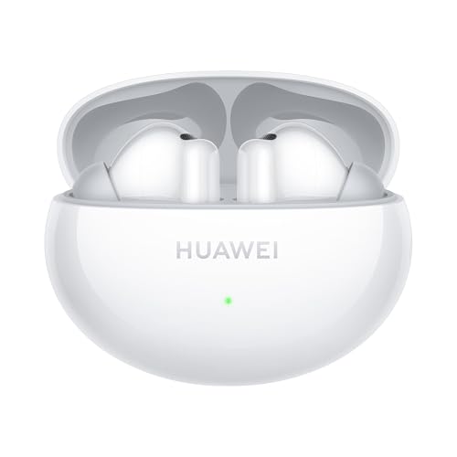 HUAWEI FreeBuds 6i Wireless Earbuds, Bluetooth 5.3, Active Noise Cancellation 3.0,Punchy Bass,35 hours battery life, IP54 Water-resistance, Dual-Device Connection,Compatible with Android & iOS, White