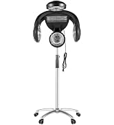 Professional Standing Hair Dryer with LCD Display, 1400w Adjustable Perm Color Processor Hair Hoo...