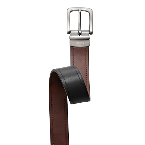 Fossil Men's Reversible Black/Brown Leather Belt2