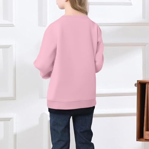 Cute Halloween Sweatshirt for Girls Long Sleeve Casual Pullover Pumpkin and Bat Print Soft Fall Graphic Top2