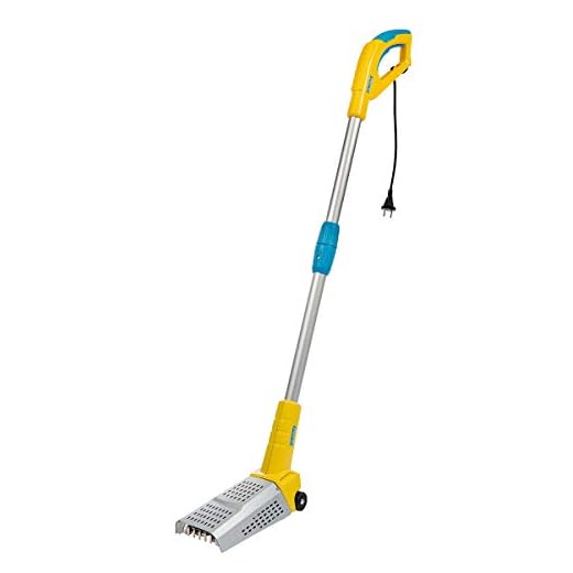 GLORIA Thermoflamm BIO Fix vlamapparaat | Elektrische onkruidverdelger, onkruidbrander | Eenvoudige en veilige bediening | Groter werkoppervlak | Voor onkruidvrije tuin en looppad (1100W), geel/blauw