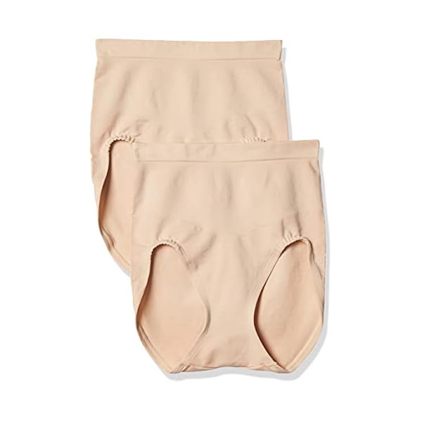 Bali-Womens-Shaping-Ultra-Firm-Control-Seamless-Shapewear-Brief-Fajas-2-Pack-DFX204 Bali womens Shaping Ultra Control Dfx204 2-pack shapewear briefs, Soft Taupe/Soft Taupe, Large US