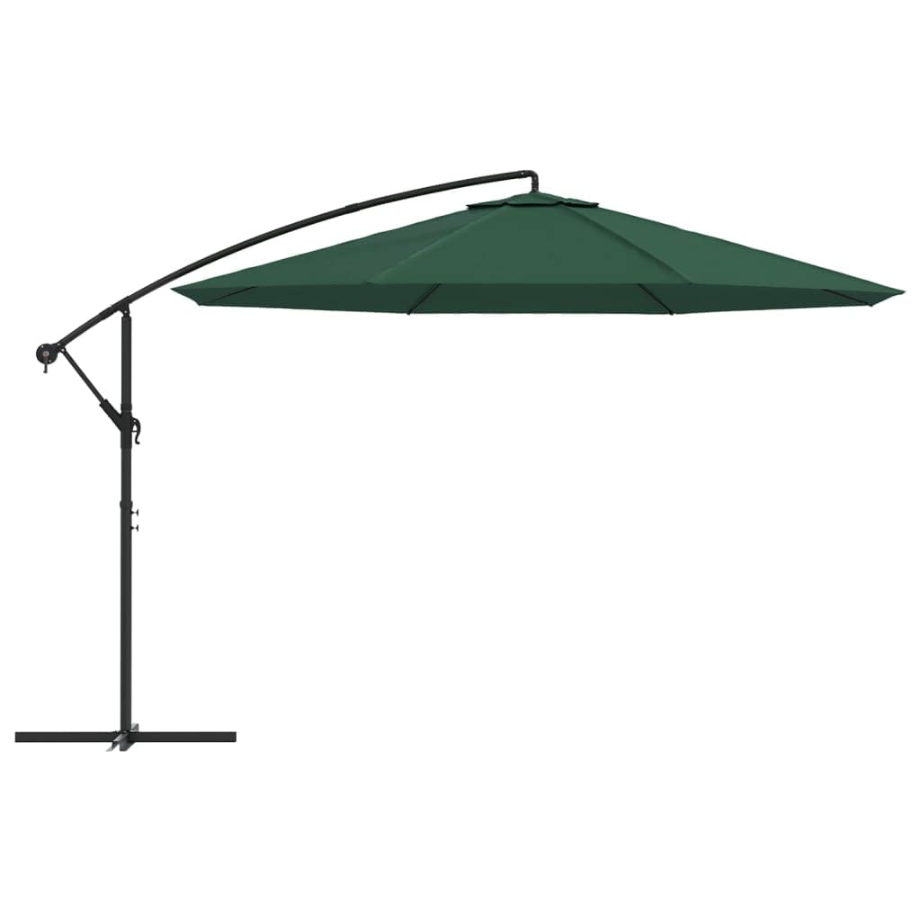 Fengshui Parasol przeciwsłoneczny 3,5 m zielony poliester