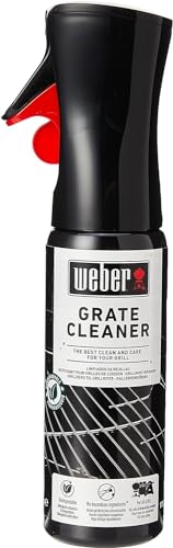 Weber Funda Premium Spirit II 200 - für Spirit II 200 und E-210 (Exkl. EO-210) & 17875 Grillrost-Reiniger, 300 ml, Nebelspray, Löst Fett- und Speisereste, Schwarz
