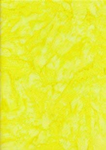 1/2 Metre | SSB-7 Yellow 100% Cotton Handmade Java Batik Fabric Marble Effect Smoke Batik Patchwork Quilting Dressmaking 112cm / 44"