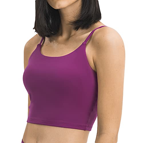 Image of Lemedy Women Padded Sports Bra Fitness Workout Running Shirts Yoga Tank Top
