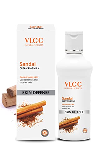 VLCC Sandal Cleansing Milk - 100ml - Deep Cleanses & Soothes Skin...