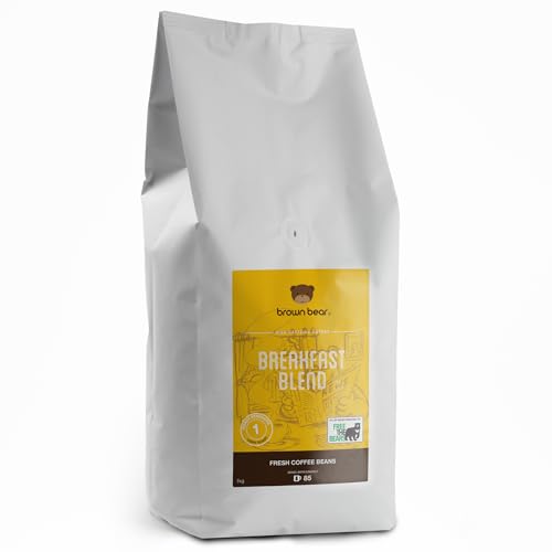 Brown Bear Desayuno Breakfast Blend, Café En Grano, Tostado Suave,