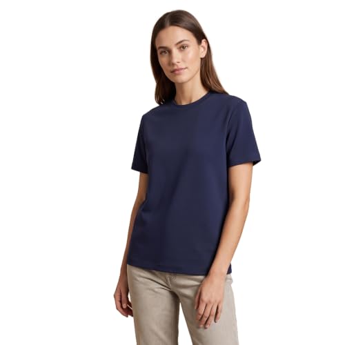 Image of NOBERO 100% Cotton T-Shirts for Women Stylish | Regular Fit | Solid T Shirts for Women 180 GSM Combed Cotton | Crew Neck Half Sleeve
