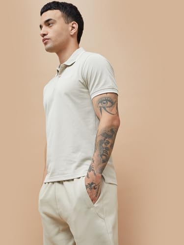 Image of Kappa Men Cotton Regular Fit Solid T Shirt