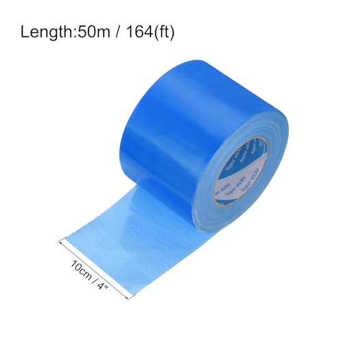 Image of uxcell Heavy Duty Duct Tape, 4 Inch x 55 Yard Waterproof Flexible Hand Tear Strong Adhesive Duct Tapes for Crafts DIY, Fixing, Repairs, Blue
