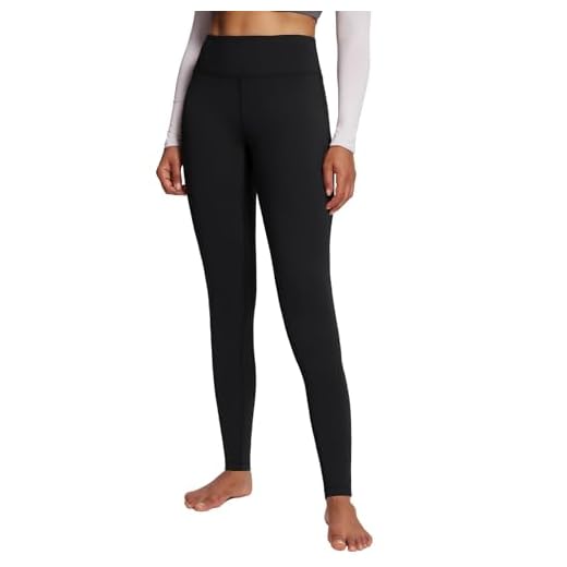 BALEAF Women's Fleece Lined Winter Leggings Thermal Yoga Pants Inner Pocket Black Size M