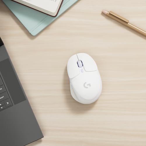 Logitech G705 kabellose Gaming-Mouse, Anpassbare LIGHTSYNC RGB-Beleuchtung, Kabellose Verbindung via LIGHTSPEED und Bluetooth, Leicht, PC/Mac/Laptop – Weiß