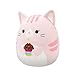 Squishmallows Original 14in Laura The Pink Tabby Cat Holding Birthday Cupcake – Official Jazwares Plush (Large)