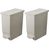 最安!RISU SOLOW ソロウ ペダルオープンツイン 35L グレー 2個セット ゴミ箱 おしゃれ ダストボックス ふた付き スリム 【モノギャラリー限定分別シール付き】