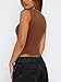 REORIA Tank Tops for Women V Neck Sleeveless Basic Double Lined T Shirts Sexy Y2K Going Out Fitted Top for 2025 Summer Casual Clothes Coffee Small