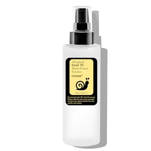 FUNNIR Snail Mucin 96% Essence 100ml, Hydrating Serum for Face with Snail Secretion Filtrate for Dull Skin, Skin care products