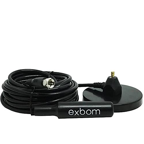 Mini Antena Tv Digital Interna Externa Hdtv Uhf Vhf Fm 4.0 Dbi 4mts Exbom – AN-I4040A
