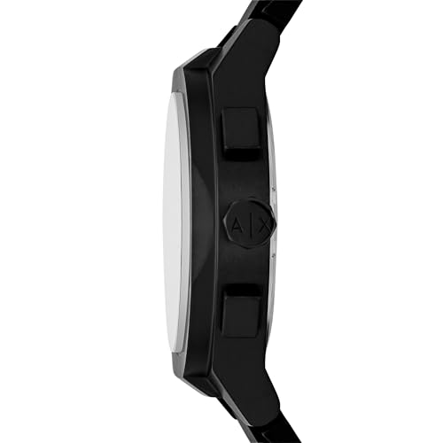 Armani Exchange Men's Chronograph Black Silicone Watch (Model: AX7165SET) by A|X Armani Exchange - Image 3