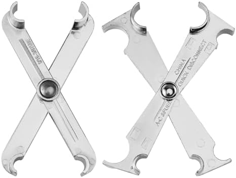 2pcs Scissor Fuel Line Disconnect Tool, 3/4 5/8 1/2 3/8 and 5/16 Inch Fuel Filter Tool Fuel Filter Removal Tool Fuel Line Remover for Quick Disconnection Fuel Line Tool for Many Vehicle Models