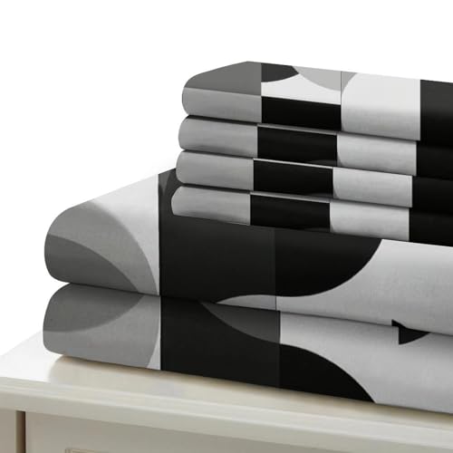 Housse de couette résistante et infroissable parure lit microfibre sans plis - 7