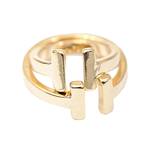 Spinningdaisy High Gloss Parallel Bar Adjustable Midi and Regular Ring Set3